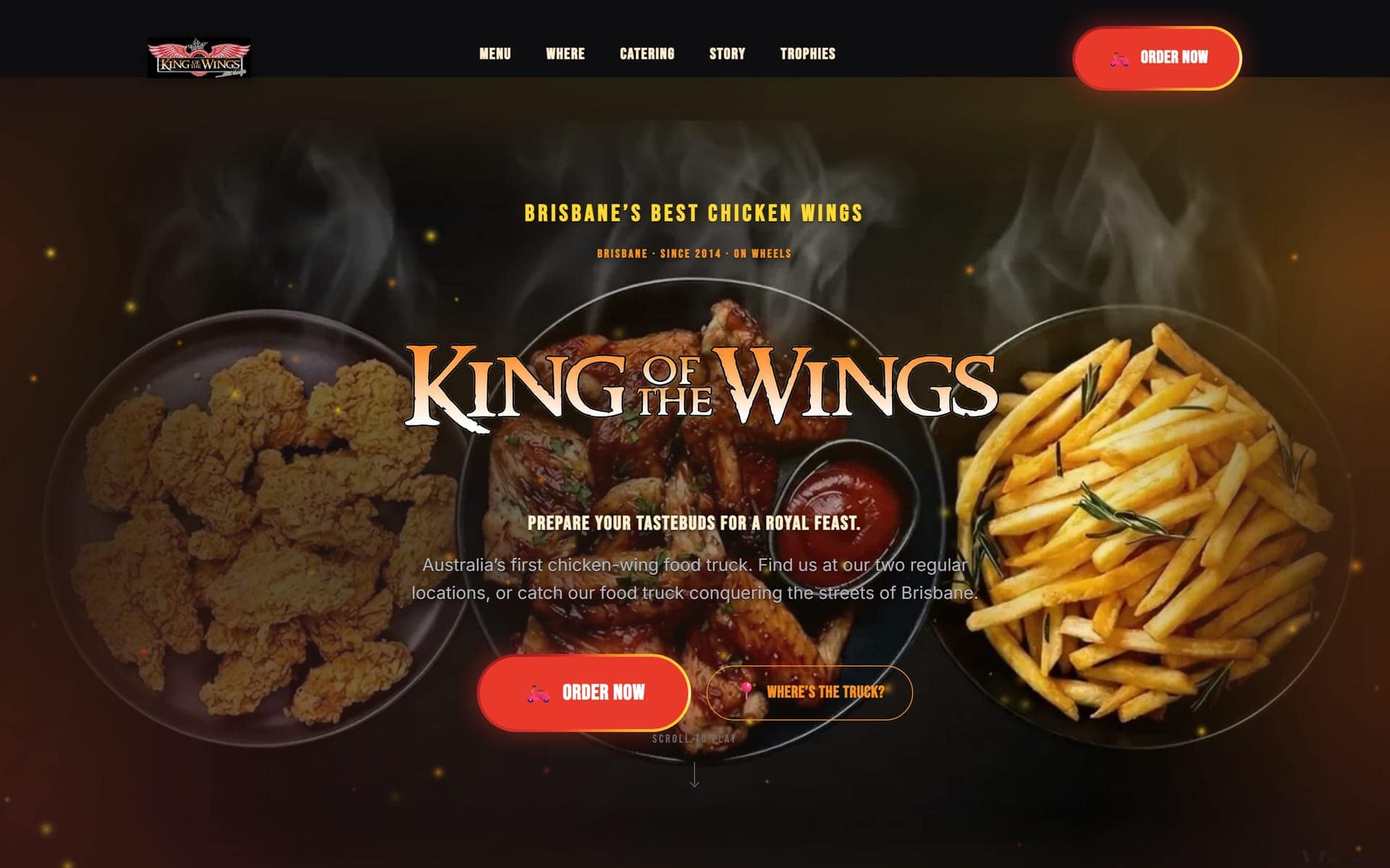 King of the Wings — site screenshot
